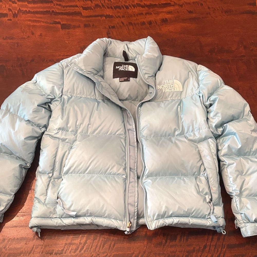 The North Face Teal Quilted Down Jacket